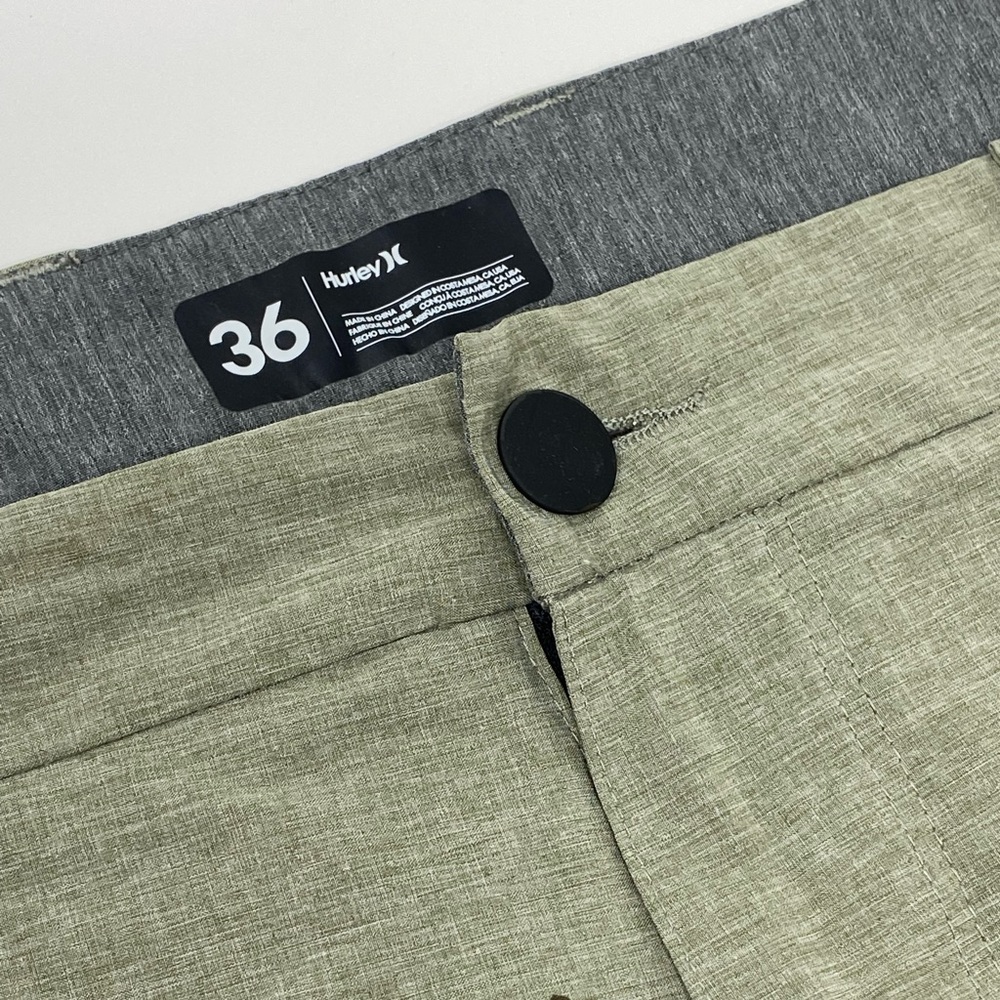 Hurley phantom shorts with leaf design 36
